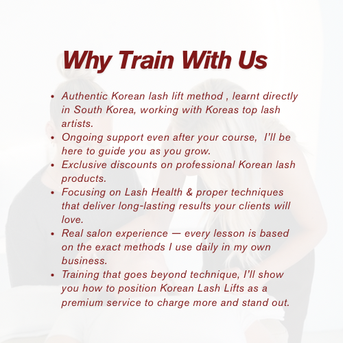 Online Korean Lash Lifting Training  + Add on Kit